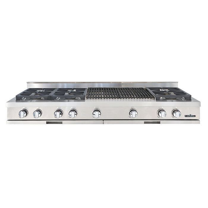 Capital Culinarian Series 60-Inch 6 Burner Specialty Cooktop Gas Rangetop