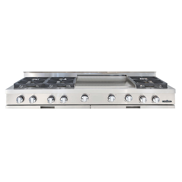 Capital Culinarian Series 60-Inch 6 Burner Specialty Cooktop Gas Rangetop