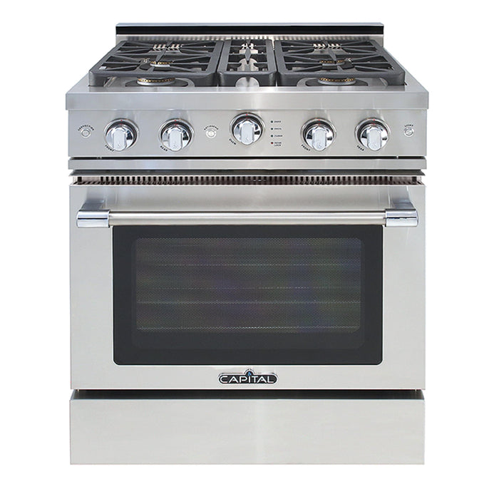 Capital Precision Series 30-Inch 19K BTU 4 Burner Single Door Grand Chef Range