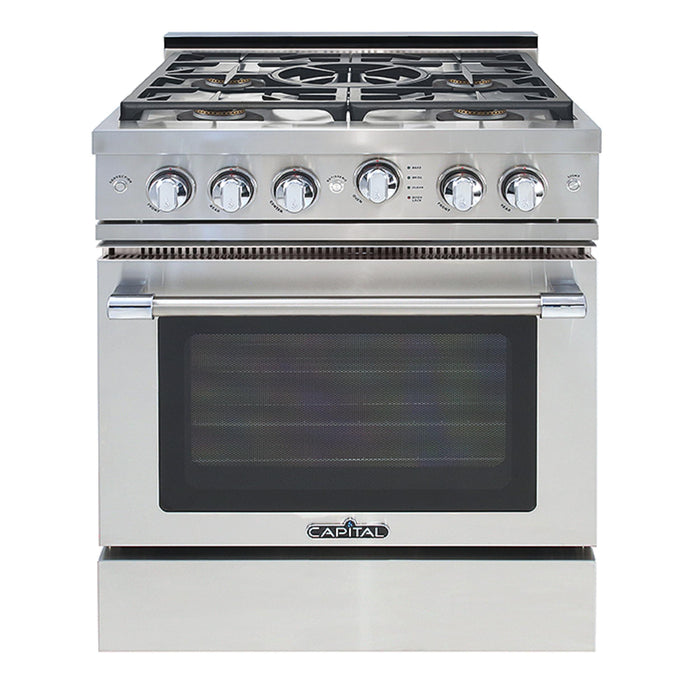 Capital Precision Series 30-Inch 19K BTU 4 Burner Single Door Grand Chef Range