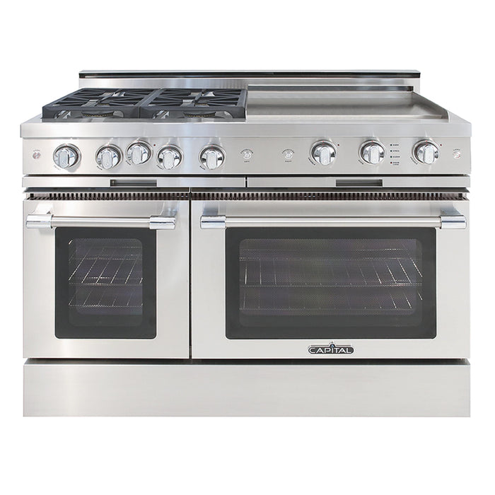 Capital Precision Series 48-Inch 19K BTU 4 Burner Double Door Grand Chef Range