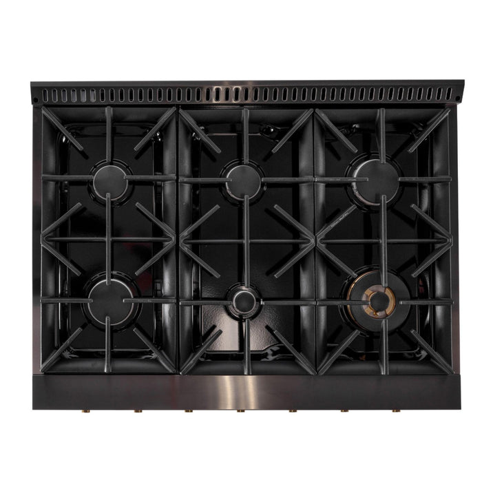 Kucht 363 36" Pro Class Gas Range in Dark Titanium Stainless Steel