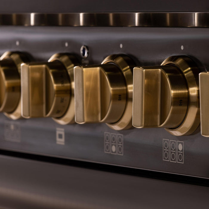 Kucht 363 36" Pro Class Gas Range in Dark Titanium Stainless Steel