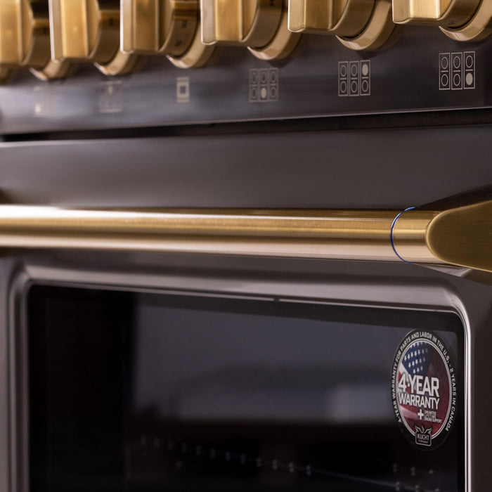 Kucht 364 36” Pro Class Dual Fuel Range in Dark Titanium Stainless Steel
