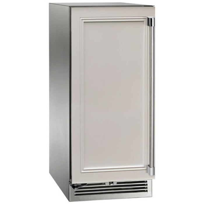 Perlock Signature Series 15" Indoor Dual-Zone Beverage Center w/ Fully Integrated Panel-Ready Glass Door, Hinge Right, w/ Lock