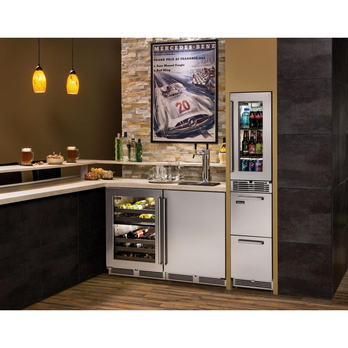 Perlick C-Series 24" Indoor Refrigerator, Stainless Steel Solid Door