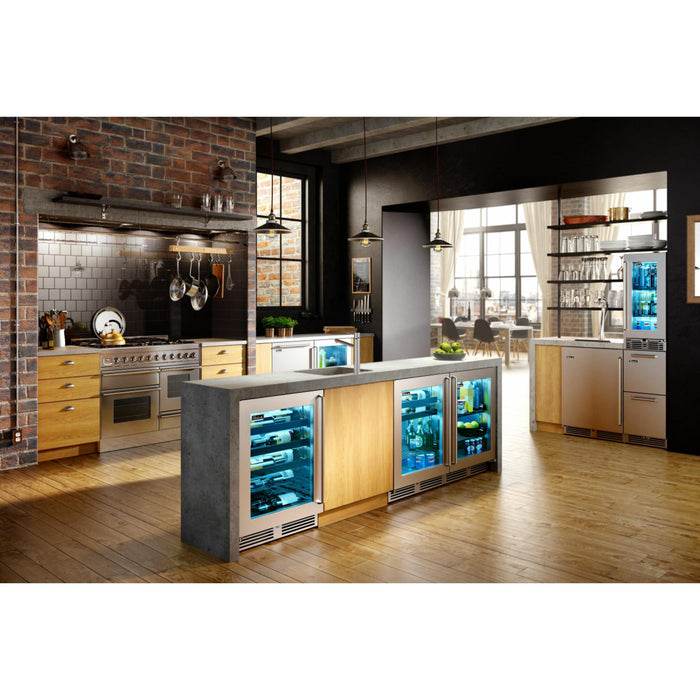 Perlick C-Series 24" Indoor Refrigerator, Stainless Steel Glass Door