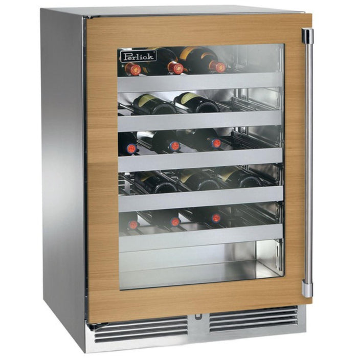 Perlick C-Series 24" Indoor Wine Reserve, Panel-Ready Glass Door