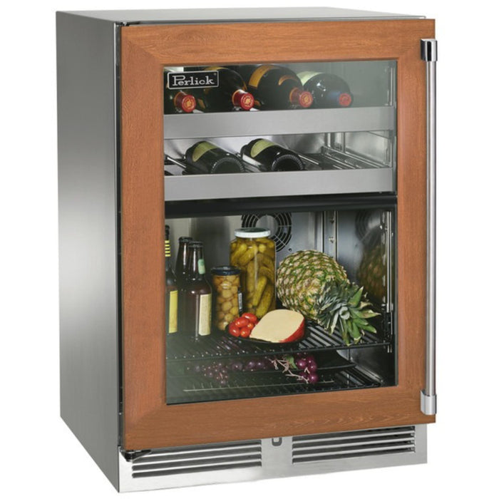 Perlick Signature Series 18" Indoor Beverage Center, Panel-Ready Glass Door