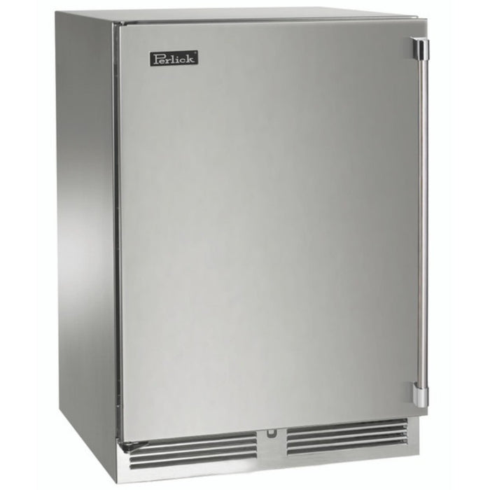 Perlick Signature Series 18" Indoor Refrigerator, Stainless Steel Solid Door, Shallow Depth