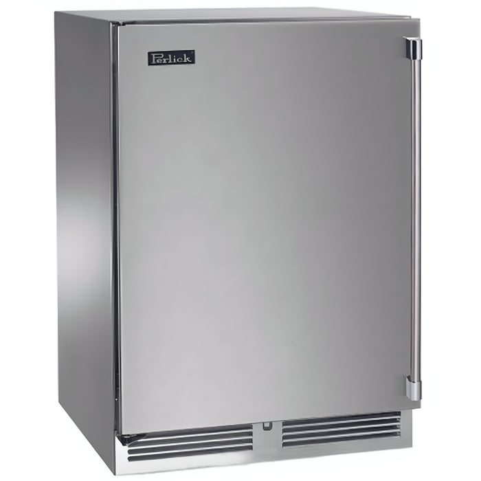 Perlick Signature Series Sottile 18" Marine-Grade Wine Reserve, Stainless Steel Solid Door