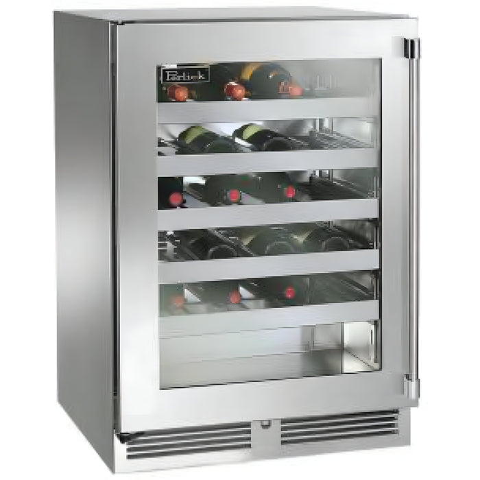 Perlick Signature Series 18" Outdoor Marine-Grade Wine Reserve, Stainless Steel Glass Door