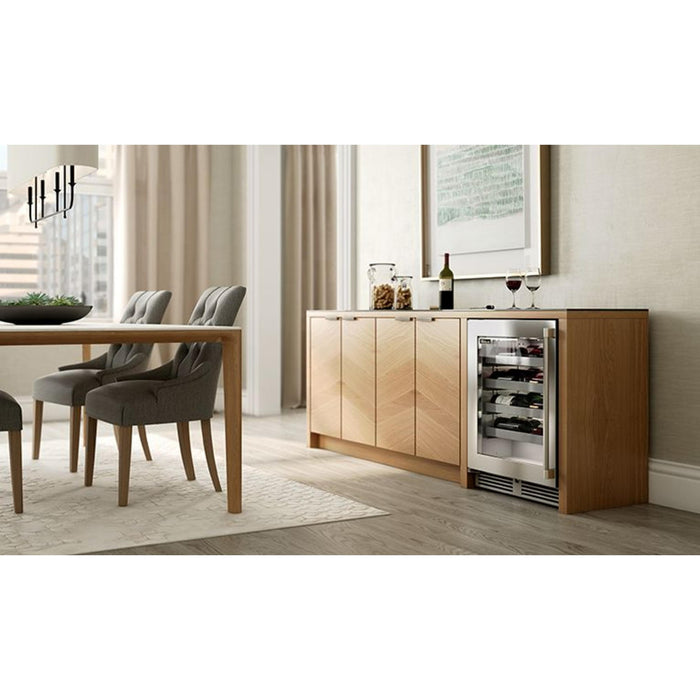 Perlick Signature Series 18" Shallow Depth Outdoor Wine Reserve, Panel-Ready Solid Door