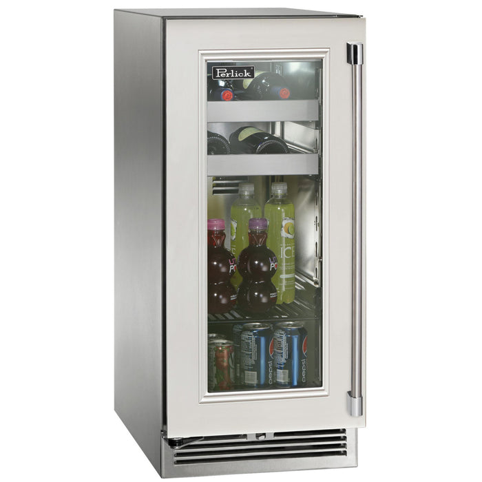 Perlick Signature Series 2.8 cu.ft Indoor Refrigerator w/ Stainless Steel Solid Door, Hinge Left