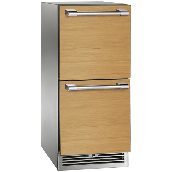 Perlick Signature Series 2.8 cu. ft Indoor Refrig. w/ Fully Integ. Panel-Ready Drawers