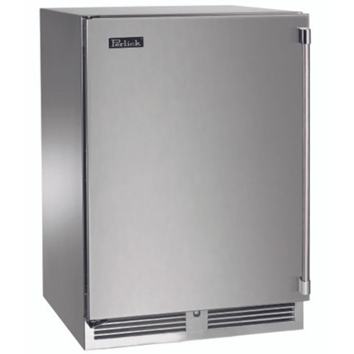 Perlick Signature Series 24" Outdoor Beverage Center, Stainless Steel Solid Door