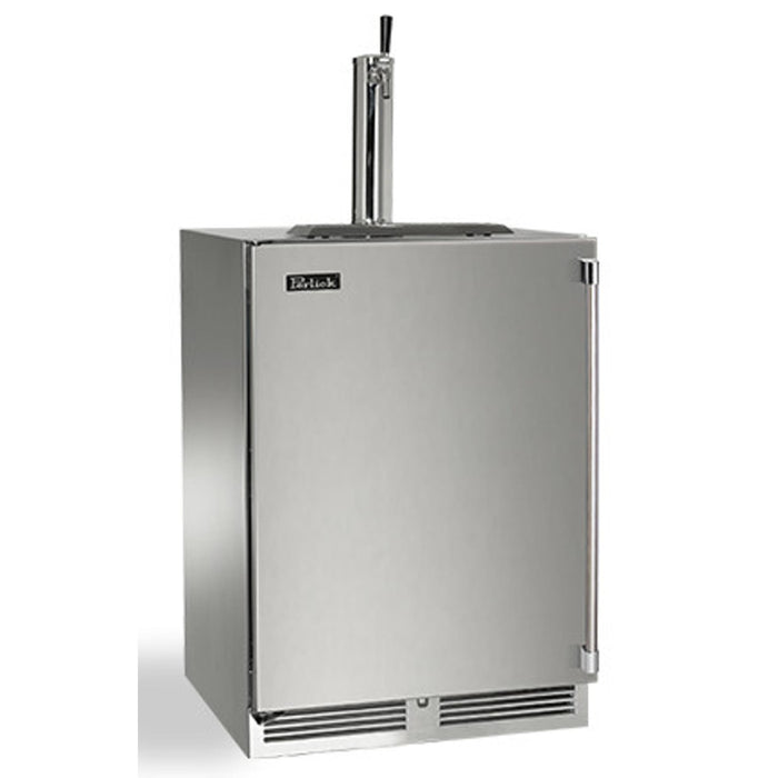 Perlick Signature Series  5.2 cu.ft Indoor Dual-Zone Refrigerator/Wine Reserve – Panel-Ready Glass Door, Hinge Right, w/ Lock
