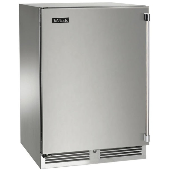 Perlick Signature Series 24" Outdoor Wine Reserve, Stainless Steel Solid Door