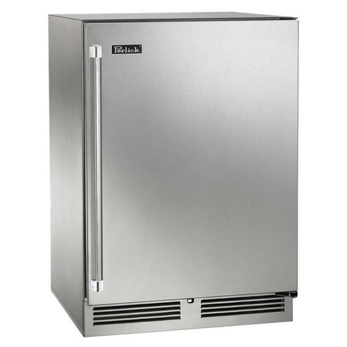 Perlick Signature Series 24" Outdoor Wine Reserve, Stainless Steel Solid Door