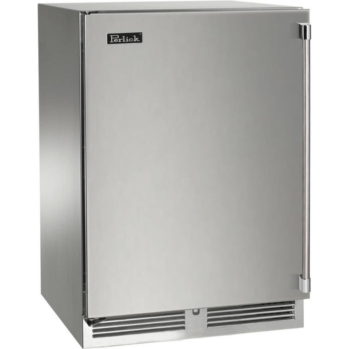 Perlick Signature Series 24" Indoor Wine Reserve, Stainless Steel Solid Door