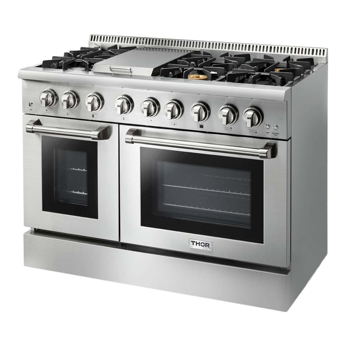Thor Kitchen H Series 48-Inch Stainless Steel Liquid Propane Dual Fuel Range