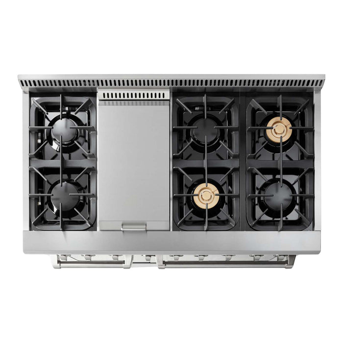 Thor Kitchen H Series 48-Inch Stainless Steel Liquid Propane Dual Fuel Range