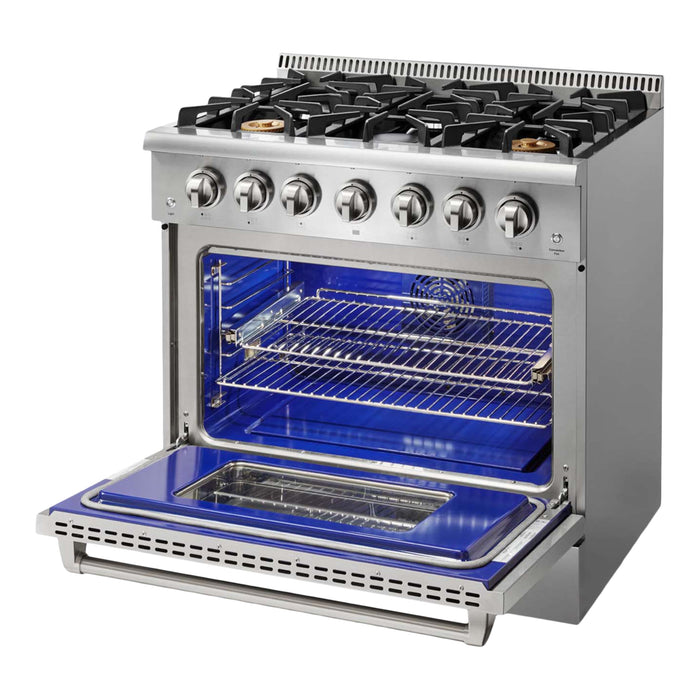 Thor Kitchen H Series 36-Inch Stainless Steel Liquid Propane Gas Range
