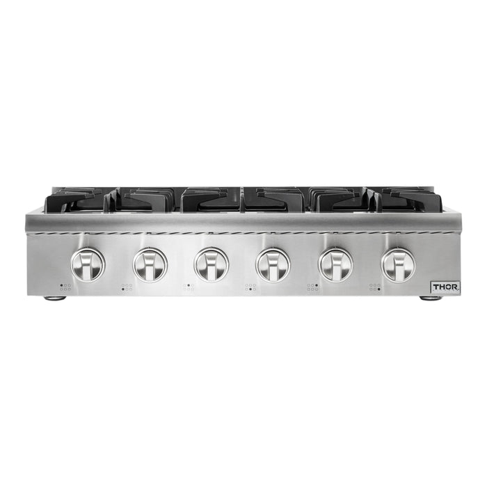 Thor Kitchen 36-Inch Stainless Steel Gas Rangetop (LP Converted)