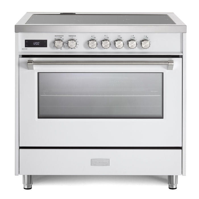 Verona Ultima 36-Inch 5.0 Cu. Ft. Colored Freestanding Induction Range with Five Cooking Zones, Dual Convection, and Air Fry