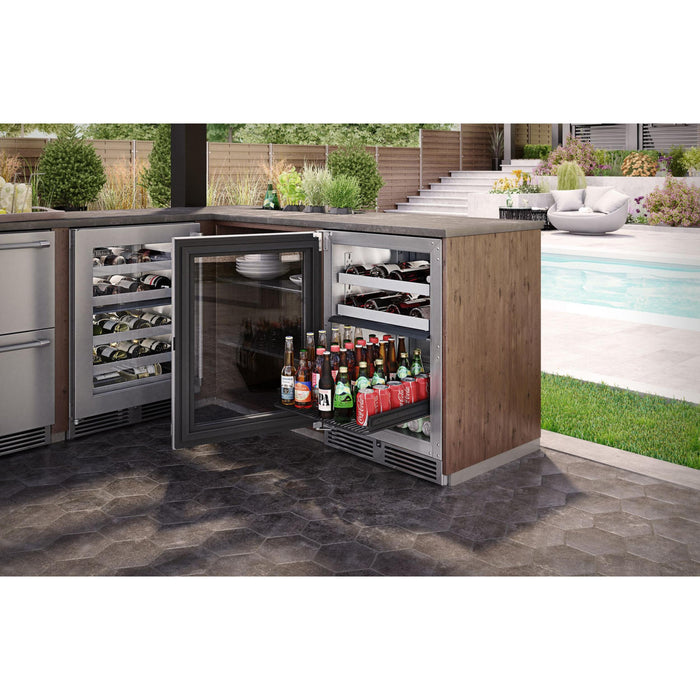 Perlick Signature Series  5.2 cu.ft  Indoor Refrigerator, Stainless Steel Solid Door, Left Hinge