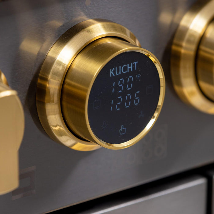 Kucht KXD 48” Pro Class Dual Fuel Range in Dark Titanium Stainless Steel