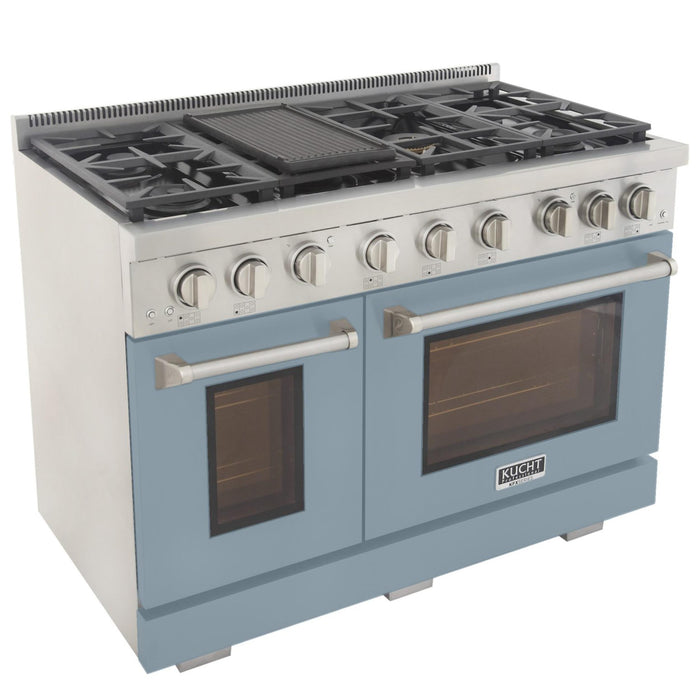 Kucht 4800X LP 48" Pro Class Gas Range in Light Blue