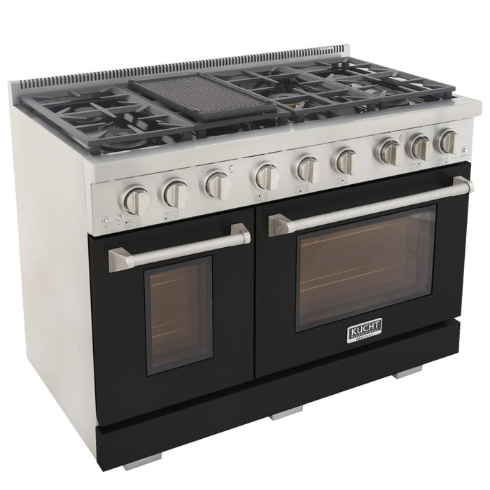 Kucht 4800X LP 48" Pro Class Gas Range in Black