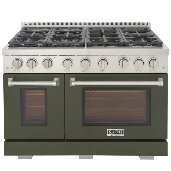 Kucht 4800X LP 48" Pro Class Gas Range in Green