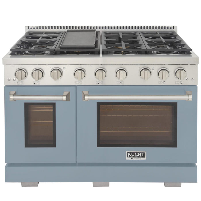 Kucht 4800X LP 48" Pro Class Gas Range in Light Blue
