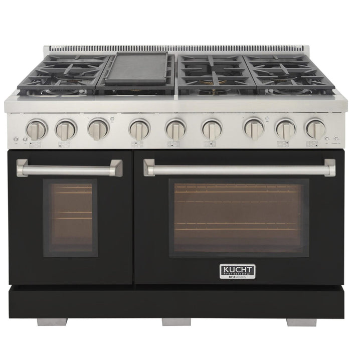 Kucht 480 48" Pro Class Gas Range in Black