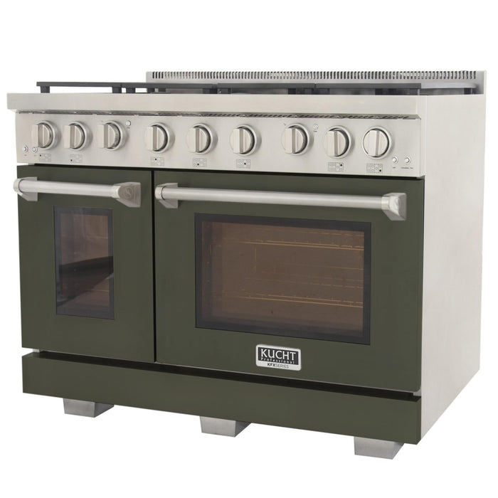 Kucht 4800X LP 48" Pro Class Gas Range in Green