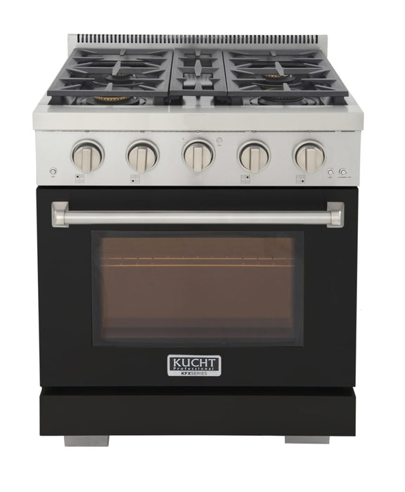 Kucht 3000X 30" Pro Class Gas Range in Black