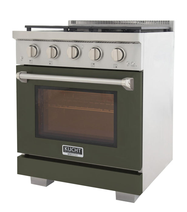 Kucht 3000X 30" Pro Class Gas Range in Green