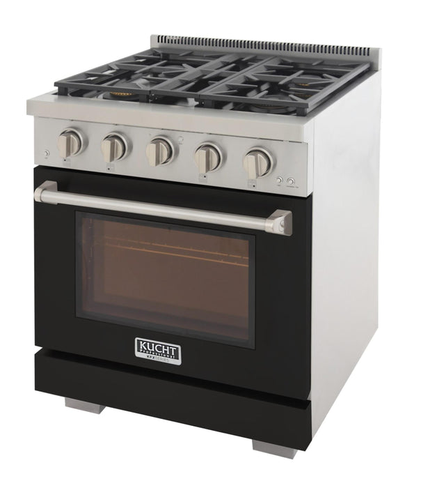 Kucht 3000X 30" Pro Class Gas Range in Black