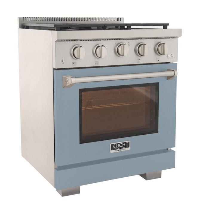 Kucht 302 30” Pro Class Dual Fuel Range in Light Blue