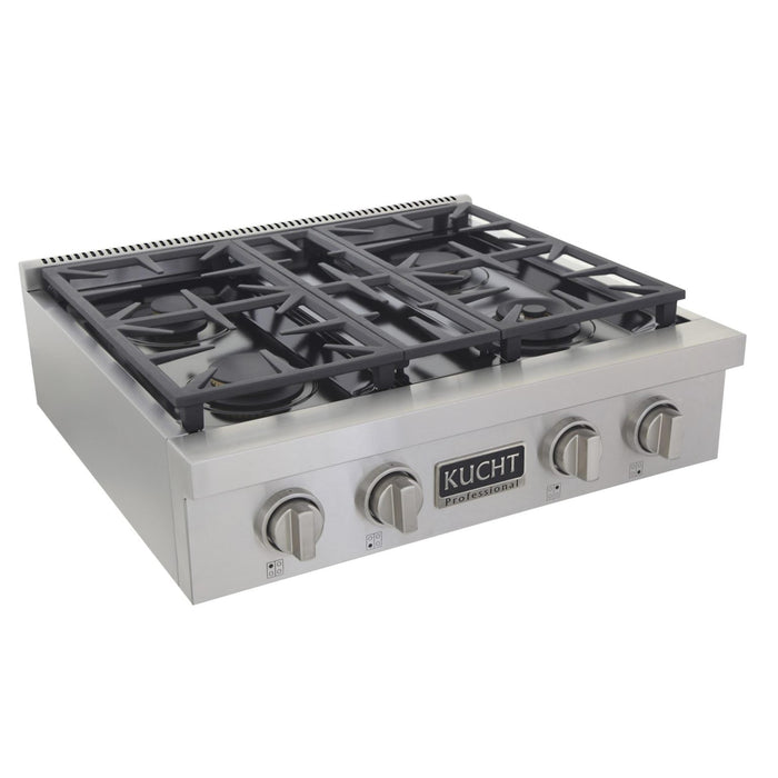 Kucht KRT KFX309T LP Pro Class Gas Range Top in Stainless Steel