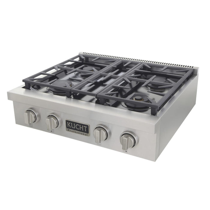 Kucht KRT KFX309T LP Pro Class Gas Range Top in Stainless Steel
