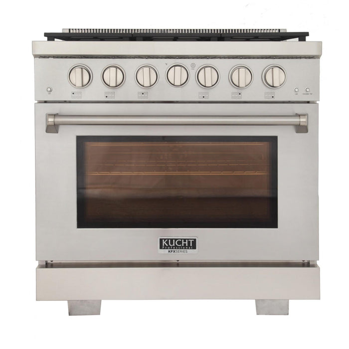 Kucht 360 LP 36" Pro Class Gas Range in Stainless Steel