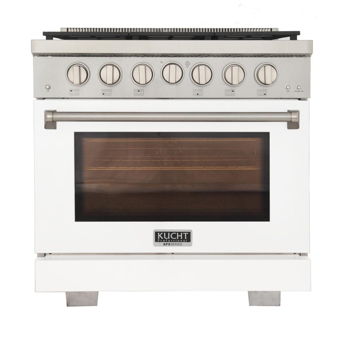 Kucht 3600X LP 36" Pro Class Gas Range in White