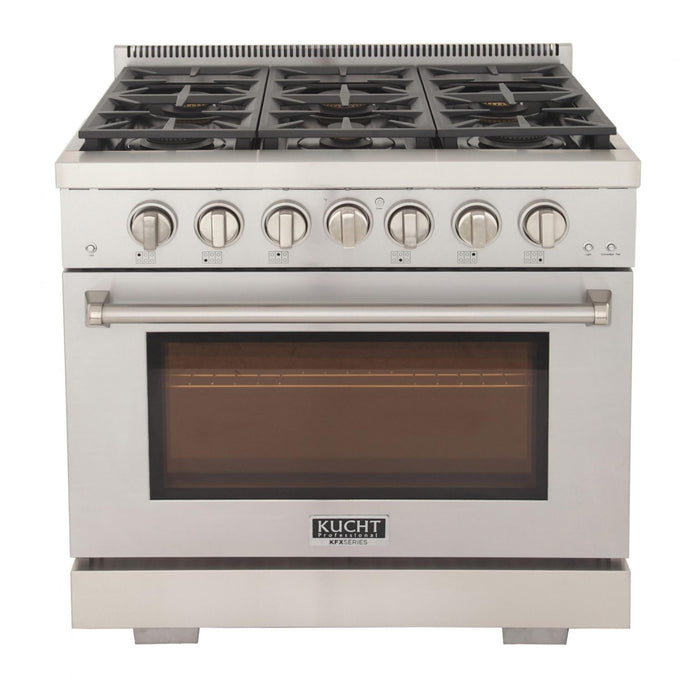 Kucht 3600X LP 36" Pro Class Gas Range in Stainless Steel