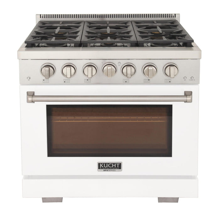 Kucht 360 LP 36" Pro Class Gas Range in White