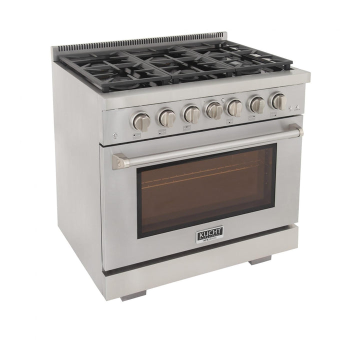 Kucht 360 LP 36" Pro Class Gas Range in Stainless Steel