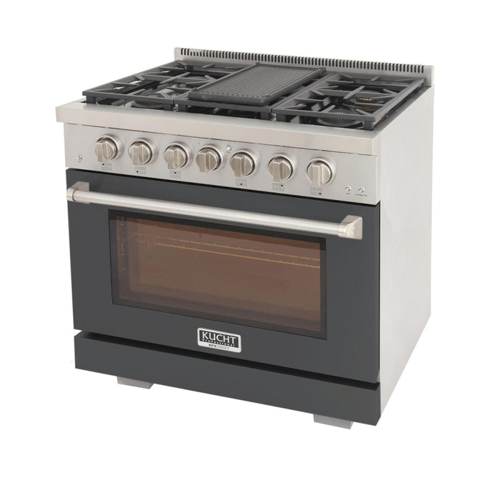 Kucht 3600X 36" Pro Class Gas Range in Gray