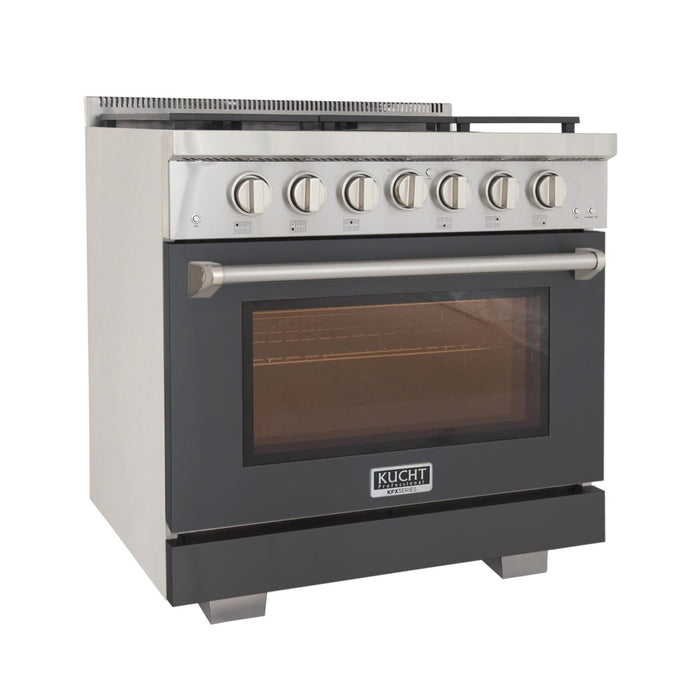 Kucht 302 30” Pro Class Dual Fuel Range in Grey